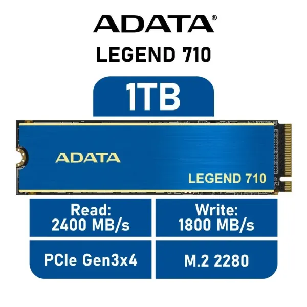 Adata Legend 710 M.2 1TB NVMe NAND Gen3x4
