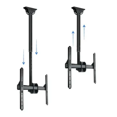 TooQ LPCE1155TSLI-B Soporte de Techo Giratorio para Monitor/TV