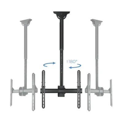 TooQ LPCE1155TSLI-B Soporte de Techo Giratorio para Monitor/TV
