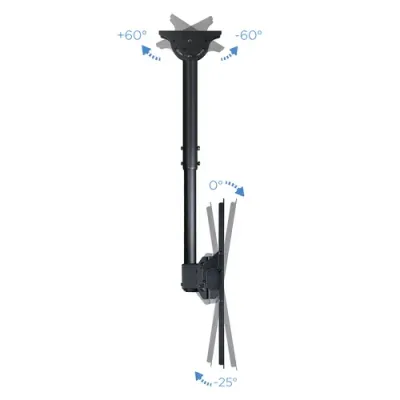 TooQ LPCE1155TSLI-B Soporte de Techo Giratorio para Monitor/TV