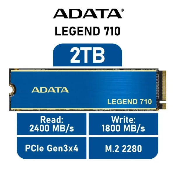 Adata Legend 710 M.2 2TB NVMe NAND Gen3x4