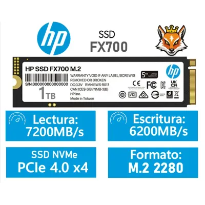HP FX700 1TB SSD PCIe Gen4 x4 NVMe