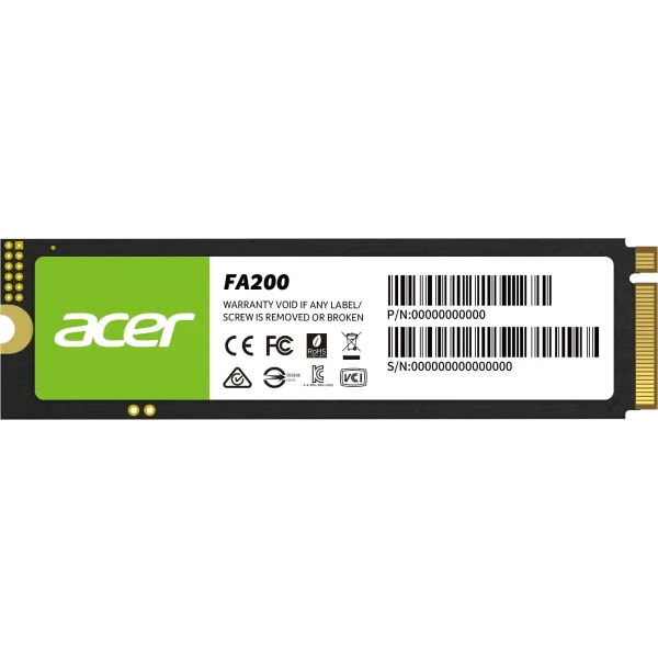Disco Duro Acer FA200 1TB SSD M.2 PCIe Gen 4 NVMe