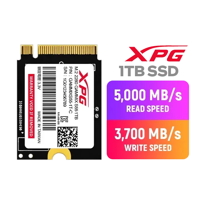 Disco Duro Adata Gammix S55 SSD 1TB M.2 PCIe Gen4 2230