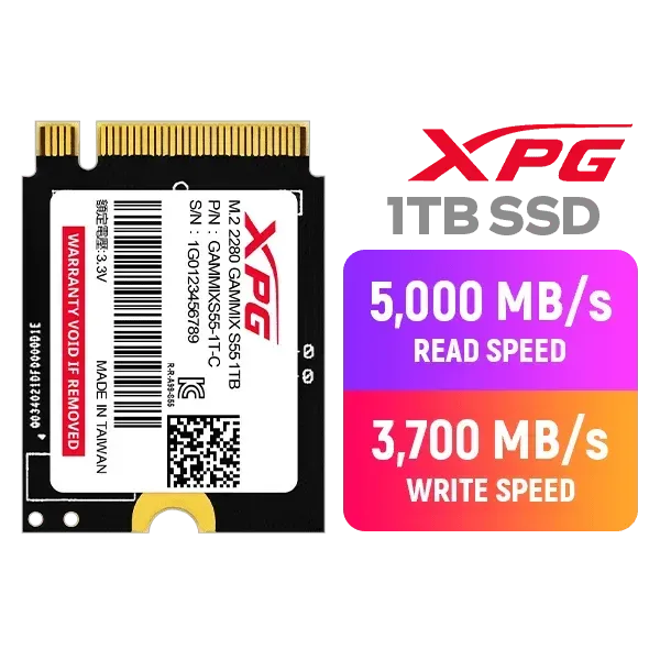 Disco Duro Adata Gammix S55 SSD 1TB M.2 PCIe Gen4 2230