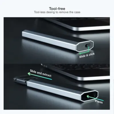 TooQ SHURA Caja Externa para SSD M.2 NGFF/NVMe Gris TooQ SHURA Caja Externa para SSD M.2 NGFF/NVMe Gris