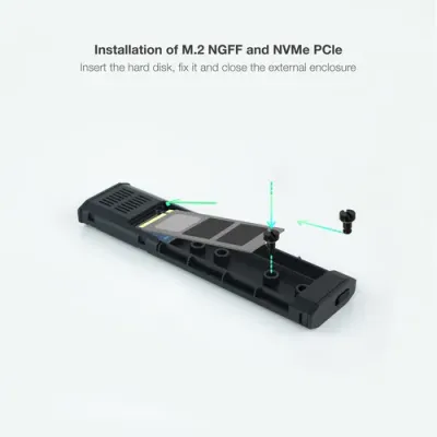 TooQ SHURA Caja Externa para SSD M.2 NGFF/NVMe Gris TooQ SHURA Caja Externa para SSD M.2 NGFF/NVMe Gris