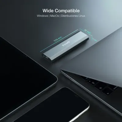 TooQ SHURA Caja Externa para SSD M.2 NGFF/NVMe Gris TooQ SHURA Caja Externa para SSD M.2 NGFF/NVMe Gris