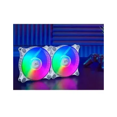 Mars Gaming MFDUO Kit 2 Ventiladores FRGB Rainbow 120mm Blancos Mars Gaming MFDUO Kit 2 Ventiladores FRGB Rainbow 120mm Blancos