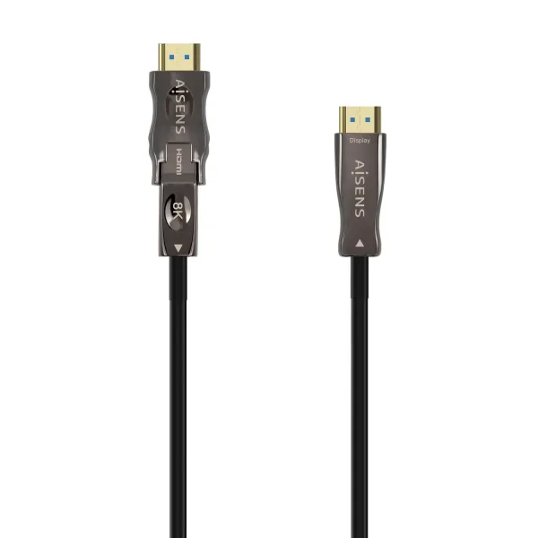 Cable HDMI 2.1 AOC 8K Desmontable Aisens A153-0648/ HDMI Macho / D Macho - HDMI Macho/ 50m/ Negro