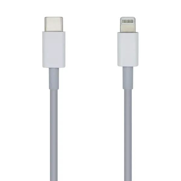 Aisens Cable USB-C a Lightning Macho/Macho 1m Blanco