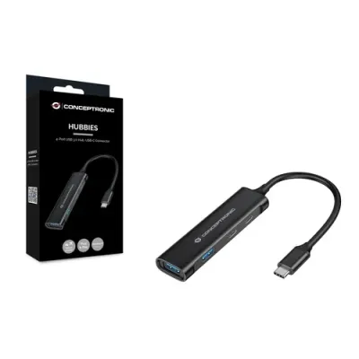 Conceptronic Hub USB 3.0 USB-C/USB-A Aluminio