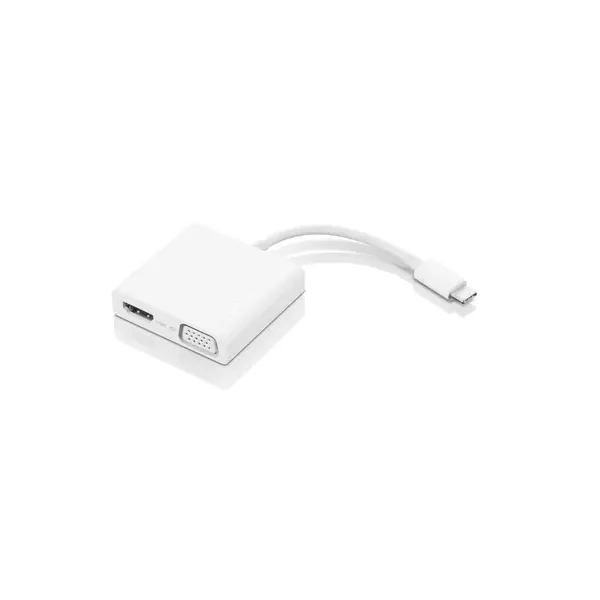 Lenovo Adaptador USB-C a VGA/HDMI 4K/USB 3.0 Blanco