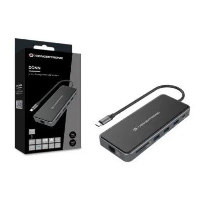 Conceptronic Docking 12 en 1 USB 3.2 Gen 100W PD Multipuerto Conceptronic Docking 12 en 1 USB 3.2 Gen 100W PD Multipuerto