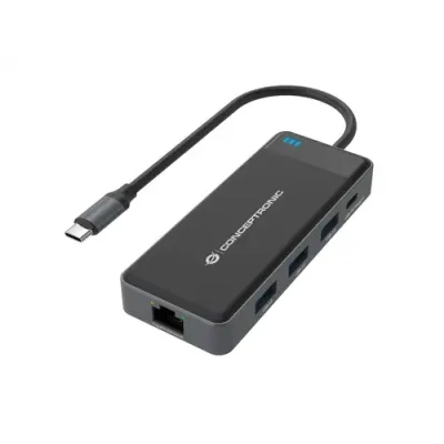 Conceptronic DONN14G Docking Station 7 en 1 USB-C 3.2 Gen1 a Conceptronic DONN14G Docking Station 7 en 1 USB-C 3.2 Gen1 a