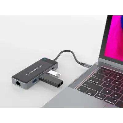 Conceptronic DONN14G Docking Station 7 en 1 USB-C 3.2 Gen1 a Conceptronic DONN14G Docking Station 7 en 1 USB-C 3.2 Gen1 a