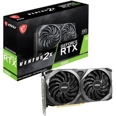 MSI Ventus 2x Black Geforce RTX 3060 12GB OC GDDR6 MSI Ventus 2x Black Geforce RTX 3060 12GB OC GDDR6