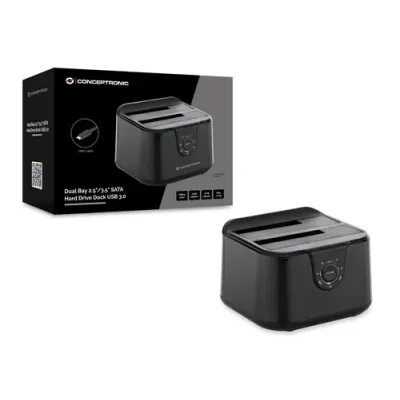 Conceptronic DONN12B Docking Station 2.5"/3.5" SATA USB 3.2