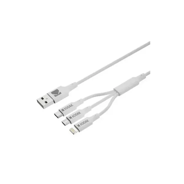 Kodak Cable Usb (lightning / Usb-c/ Micro-usb)