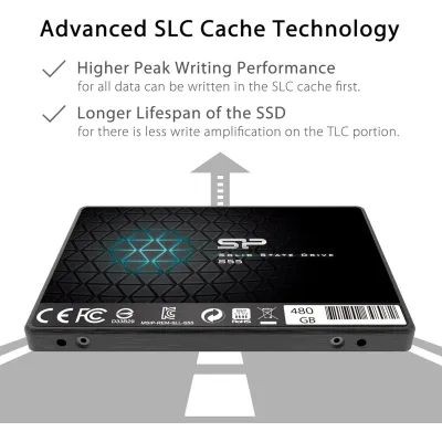 Silicon Power Slim S55 SSD 2.5" 480GB SATA 3 Silicon Power Slim S55 SSD 2.5" 480GB SATA 3
