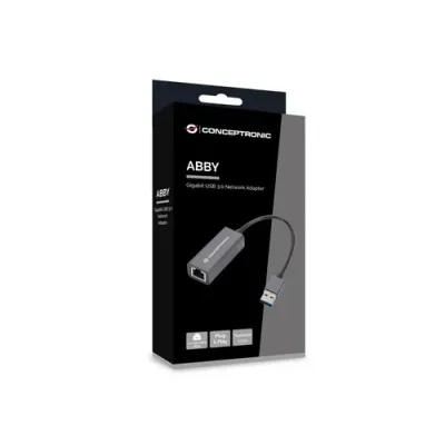Conceptronic ABBY08G Adaptador USB 3.0 a Gigabit Ethernet RJ-45 Conceptronic ABBY08G Adaptador USB 3.0 a Gigabit Ethernet RJ-45