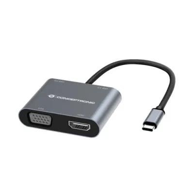 Docking Usb-c Conceptronic Donn016 1xhdmi 4k 1xvga 1xusb-c Pd Docking Usb-c Conceptronic Donn016 1xhdmi 4k 1xvga 1xusb-c Pd