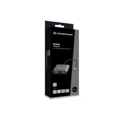 Docking Usb-c Conceptronic Donn016 1xhdmi 4k 1xvga 1xusb-c Pd Docking Usb-c Conceptronic Donn016 1xhdmi 4k 1xvga 1xusb-c Pd