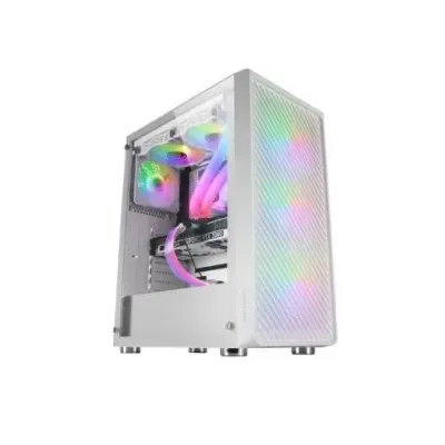 Mars Gaming MC-F ARGB Semi Tower Cristal Templado USB 3.2 Blanca