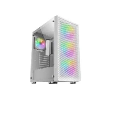 Mars Gaming MC-F ARGB Semi Tower Cristal Templado USB 3.2 Blanca