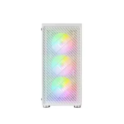 Mars Gaming MC-F ARGB Semi Tower Cristal Templado USB 3.2 Blanca