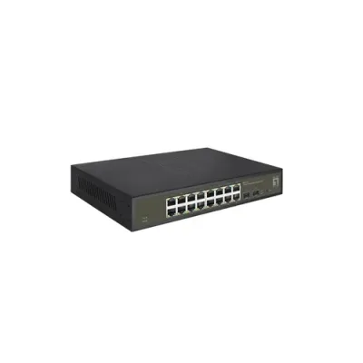 Switch Semigestionable Level One Hilbert 16p Giga + 2p Sfp Giga Switch Semigestionable Level One Hilbert 16p Giga + 2p Sfp Giga
