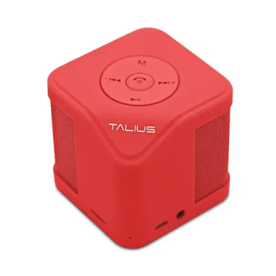 Talius Cube Altavoz Bluetooth 3W Rojo