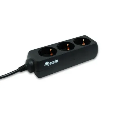 Equip 333280 Regleta 3 Tomas Shucko Toma IEC 1.8m Negro Equip 333280 Regleta 3 Tomas Shucko Toma IEC 1.8m Negro