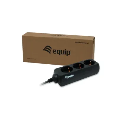 Equip 333280 Regleta 3 Tomas Shucko Toma IEC 1.8m Negro Equip 333280 Regleta 3 Tomas Shucko Toma IEC 1.8m Negro