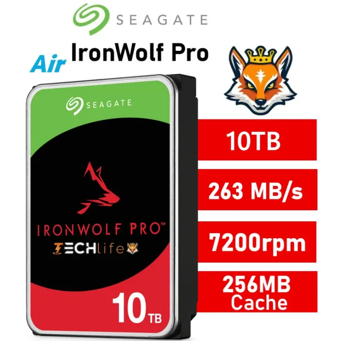 Seagate IronWolf Pro NAS 10TB 3.5" SATA 3