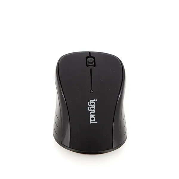 Iggual Wom-Basic Ratón Óptico Inalámbrico 1600DPI Negro