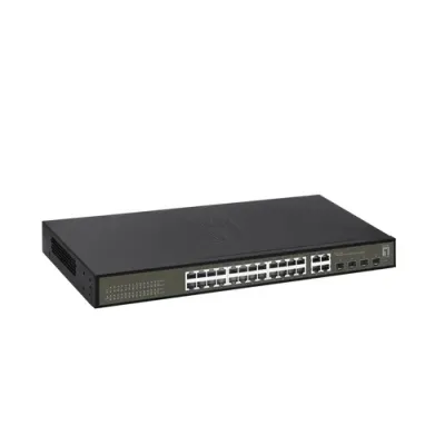 Switch Semigestionable Level One Hilbert 24p Giga + 4p Sfp Giga Switch Semigestionable Level One Hilbert 24p Giga + 4p Sfp Giga