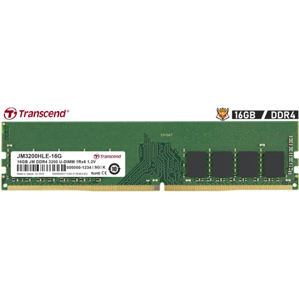 Transcend JetRam DDR4 3200MHz 16GB CL22