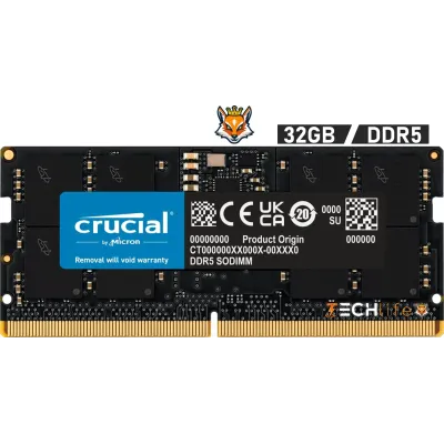 Crucial 32GB DDR5 a 4800MHz CL40 1.1v - Memoria SODIMM