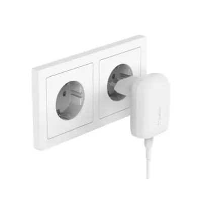 Belkin BoostCharge Cargador de Pared USB-C PD 3.0 PPS 30W Blanco Belkin BoostCharge Cargador de Pared USB-C PD 3.0 PPS 30W Blanco