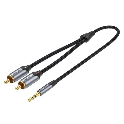 Cable Estéreo Vention BCNBH/ Jack 3.5 Macho - 2x RCA Macho/ 2m/ Cable Estéreo Vention BCNBH/ Jack 3.5 Macho - 2x RCA Macho/ 2m/