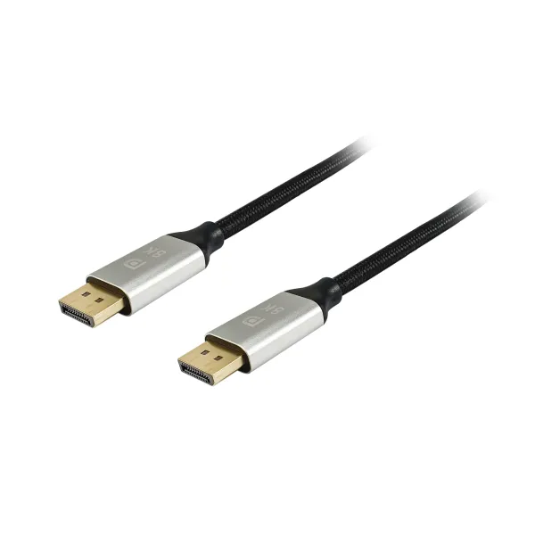 Equip Cable de Malla DisplayPort Premium 1.4 8K 60Hz Macho/Macho 5m Negro