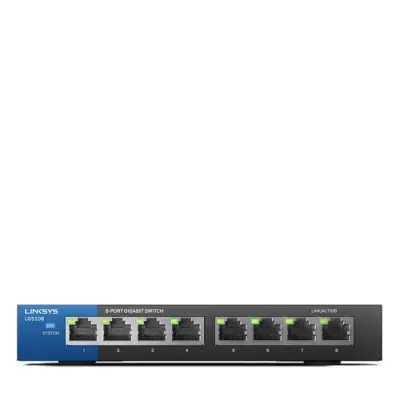 Switch Gigabit Linksys Lgs108-eu-rtl No Gestionable 8 Puertos Switch Gigabit Linksys Lgs108-eu-rtl No Gestionable 8 Puertos