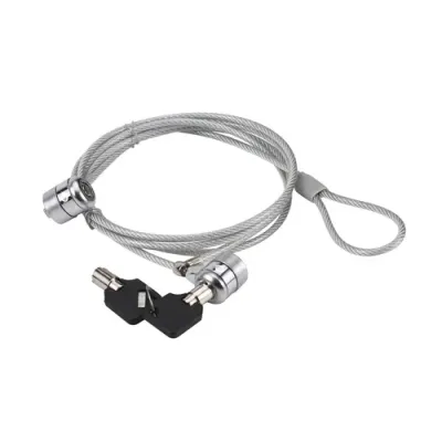 Cable De Seguridad Conceptronic Con Doble Cabezal Y Llave 1.5m Cable De Seguridad Conceptronic Con Doble Cabezal Y Llave 1.5m