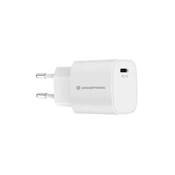 Cargador De Pared Conceptronic Usb-c 20w Pd 3.0 Color Blanco