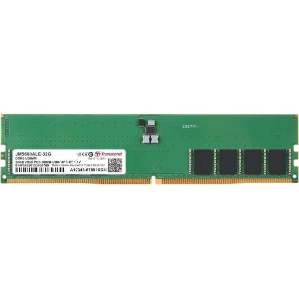 Transcend JetRam DDR5 32GB a 5600MHz CL46 1.1v
