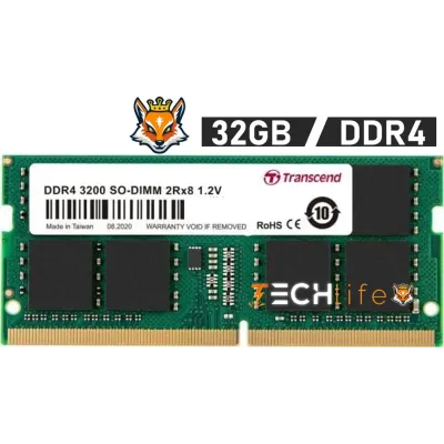 Transcend JetRam 32GB DDR4 3200MHz 1.2v CL22 - Memoria SODIMM
