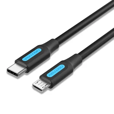 Vention COVBG Cable USB Tipo-C Macho a MicroUSB Macho 1.5m Negro Vention COVBG Cable USB Tipo-C Macho a MicroUSB Macho 1.5m Negro