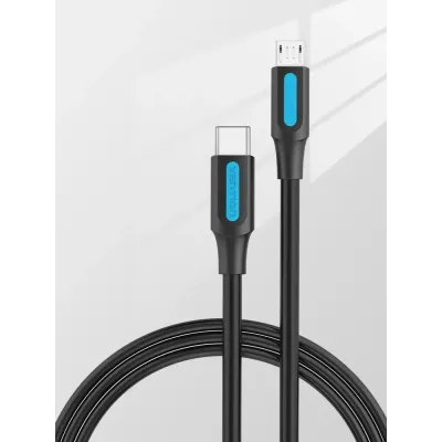 Vention COVBG Cable USB Tipo-C Macho a MicroUSB Macho 1.5m Negro Vention COVBG Cable USB Tipo-C Macho a MicroUSB Macho 1.5m Negro