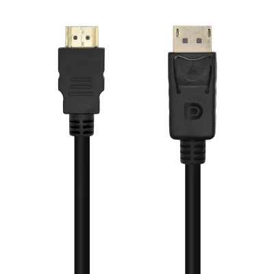 Aisens Cable Conversor DisplayPort a HDMI 1m Negro